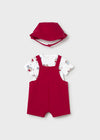 Conjunto Overol Y Gorro Punto Rojo Bebe Niño Mayoral M1624 MAYORAL