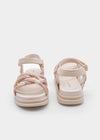Huarache Brillos Avellana Niña Mayoral M﻿43738 MAYORAL