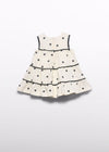 Vestido Bordado Flores Crema  Bebe Niña Abelylula M5022 ABEL Y LULA