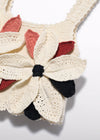 Blusa Top Crochet Flores Crema Niña Abelylula M5172 ABEL Y LULA