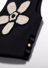 Blusa Algodon Flor Crochet Negro Niña Abelylula M5174 ABEL Y LULA