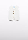 Chaleco Crepe Blanco Junior Niña Abelylula M5176 ABEL Y LULA