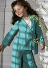 Conjunto De Vestir Saco Pantalon Jacquard Fluido Jade Niña Abelylula M5219 ABEL Y LULA