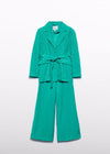 Conjunto De Vestir Saco Pantalon Jacquard Fluido Jade Niña Abelylula M5219 ABEL Y LULA