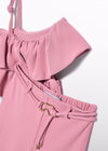 Conjunto Pantalon Crepe Rosa Niña Abelylula M5283 ABEL Y LULA