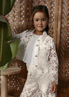 Conjunto Formal Capry Bordado Beige Niña Abelylula M5288 ABEL Y LULA