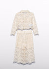 Conjunto Formal Capry Bordado Beige Niña Abelylula M5288 ABEL Y LULA