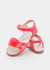 Huarache Charol Flor Coral Para Niña Mayoral M45732 MAYORAL