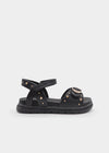Huarache Estoperoles Negro Niña Mayoral M43740 MAYORAL