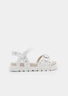 Huarache Estoperoles Blanco Niña Mayoral M43740 MAYORAL