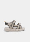 Huarache Deportivo Velcros Gris Para Niño M45756 MAYORAL