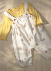 Conjunto Overol Estampado Amarillo Recien Nacida Niña Mayoral M2604 MAYORAL