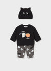 Conjunto Halloween Fantasia Negro Recien Nacido Mayoral M2684 MAYORAL