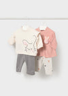 Conjunto Leggings 4 Piezas Nude Recien Nacida Niña Mayoral M2758 MAYORAL