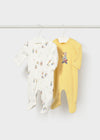 Mameluco Set 2 Piezas Amarillo Recien Nacido Mayoral M2767 MAYORAL