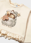 Blusa M/L Play Beige Bebe Niña Mayoral M2001 MAYORAL