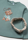 Conjunto Leggings Con Diadema Verde Bebe Niña Mayoral M2780 MAYORAL