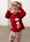 Conjunto Leggings Con Diadema Rojo Bebe Niña Mayoral M2780 MAYORAL
