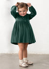 Vestido Terciopelo Plisado Verde Bebe Niña Mayoral M2902 MAYORAL