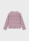 Blusa Cuello Alto Tejido Violeta Niña Mayoral M4026 MAYORAL