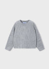 Conjunto Sueter Con Falda Tejido Perlas Gris Para Niña Mayoral M4322 MAYORAL