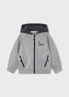 Sudadera Cierre Con Capucha Combinado Marino Niño Mayoral M4474 MAYORAL