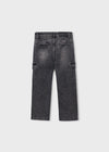 Pantalon Soft Mezclilla Cargo Gris Oscuro Niño Mayoral M4510 MAYORAL