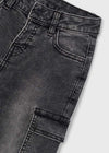 Pantalon Soft Mezclilla Cargo Gris Oscuro Niño Mayoral M4510 MAYORAL