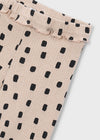 Leggings Rayas Flare Beige Niña Mayoral M4728 MAYORAL