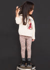 Conjunto Leggings Y Blusa Estampada Castaña Niña Mayoral M4734 MAYORAL