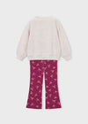 Conjunto Leggings Y Sudadera Felpa Estampad Frambruesa Niña Mayoral M4738 MAYORAL