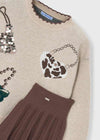 Conjunto Falda Y Sueter Tejido Cafe Niña Mayoral M4933 MAYORAL