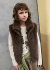 Chaleco Pelo Chocolate Junior Niña Mayoral M7305 MAYORAL