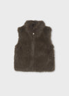 Chaleco Pelo Chocolate Junior Niña Mayoral M7305 MAYORAL