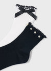 Calcetines Set 2 Piezas Negro Niña Mayoral  M10291 MAYORAL