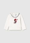 Conjunto Blusa M/L Vestir Crd-Rojo Con Short Rojo Bebe Niña Mayoral M2090 MAYORAL