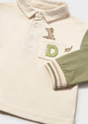 Conjunto Polo M/L Combinado Verde Con Pantalon Beige Bebe Niño  Mayoral  M2102 MAYORAL