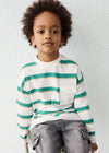 Playera M/L Rayas Tofu-Verde Niño Mayoral  M4008 MAYORAL