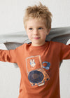 Playera M/L Interactiva Hd Teja Niño Mayoral  M4015 MAYORAL