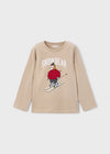 Playera M/L Aplique Topo Squi Niño Mayoral  M4023 MAYORAL