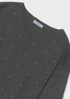 Sueter Apliques Gris Junior Niña Mayoral  M7336 MAYORAL