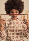 Sudadera Estampado Letras Beige Junior Niña Mayoral  M7430 MAYORAL