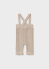 Conjunto Overol Tejido Con Body Beige Recien Nacido Mayoral  M2528 MAYORAL