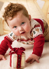 Conjunto Pantalon Con Sueter Rojo Recien Nacido Niño Mayoral  M2532 MAYORAL