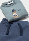 Pants 3 Piezas Chaleco Indigo Recien Nacido Niño Mayoral  M2683 MAYORAL