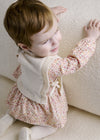 Vestido Con Chaleco Tejido Creama Recien Nacida Niña Mayoral  M2821 MAYORAL