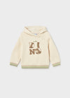 Sudadera Con Gorro Cerrada Beige Bebe Niño Mayoral M2417 MAYORAL