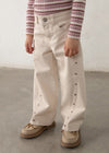 Pantalon Beige Estrellas Niña Mayoral M4519 MAYORAL