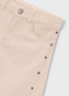 Pantalon Beige Estrellas Niña Mayoral M4519 MAYORAL