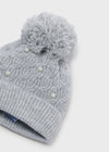 Gorro Tejido Perlas Gris Niña Mayoral M10308 MAYORAL